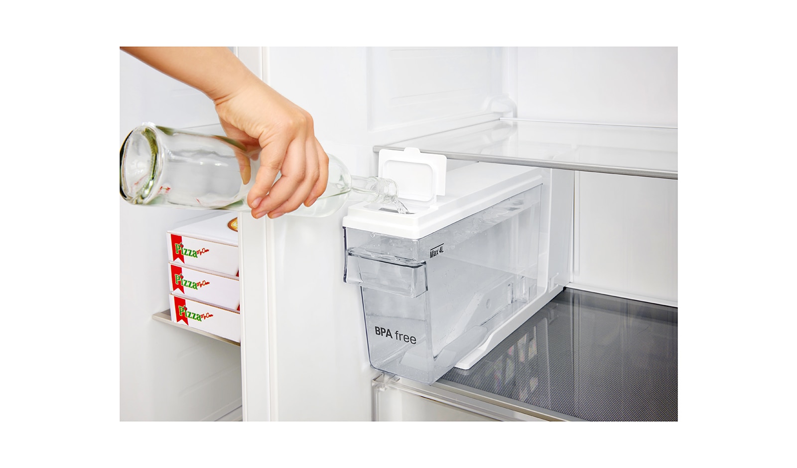 LG Side-by-Side mit Door-in-Door® | Eis-, Crushed Ice- und Wasserspender | 606 Liter Kapazität | Energieeffizienzklasse F | Interner Wassertank 4L | Steel | GSJ561PZUZ, GSJ561PZUZ